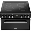 Belling Farmhouse 60E Ceramic Electric Cooker with Double Oven, Black, A Rated