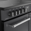 Belling RCA FARMHOUSE 90E AN 90cm Ceramic Range Cooker, Grey, A Rated