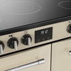 Belling Farmhouse 90E 90cm Ceramic Range Cooker, Cream, A Rated