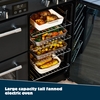 Belling Farmhouse 90DF 90cm Dual Fuel Range Cooker, Cream, A Rated