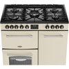 Belling Farmhouse 90DF 90cm Dual Fuel Range Cooker, Cream, A Rated