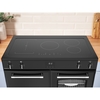 Belling RCA FARMHOUSE 90Ei B 90cm Induction Range Cooker, Black, A Rated