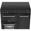 Belling RCA FARMHOUSE 90Ei B 90cm Induction Range Cooker, Black, A Rated