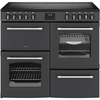 Belling RCA FARMHOUSE 100E A 100cm Ceramic Range Cooker, Grey, A Rated