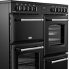 Belling RCA FARMHOUSE 100E B 100cm Ceramic Range Cooker, Black, A Rated