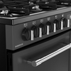 Belling Farmhouse 100DF 100cm Dual Fuel Range Cooker, Grey, A Rated