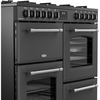 Belling Farmhouse 100DF 100cm Dual Fuel Range Cooker, Grey, A Rated