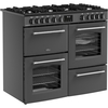 Belling Farmhouse 100DF 100cm Dual Fuel Range Cooker, Grey, A Rated