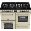 Belling Farmhouse 100DF 100cm Dual Fuel Range Cooker, Cream, A Rated