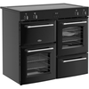Belling RCA FARMHOUSE 100Ei 100cm Induction Range Cooker, Black, A Rated