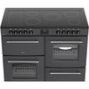 Belling RCA FARMHOUSE 110E A 110cm Ceramic Range Cooker, Grey, A Rated