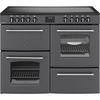 Belling RCA FARMHOUSE 110E A 110cm Ceramic Range Cooker, Grey, A Rated