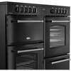 Belling RCA FARMHOUSE 110E B 110cm Ceramic Range Cooker, Black, A Rated