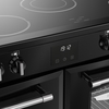 Belling RCA FARMHOUSE 110E B 110cm Ceramic Range Cooker, Black, A Rated
