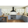 Belling Farmhouse 110 DF 110cm Dual Fuel Range Cooker, Grey, A Rated