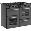 Belling Farmhouse 110 DF 110cm Dual Fuel Range Cooker, Grey, A Rated