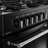Belling RCA FARMHOUSE 110DF 110cm Dual Fuel Range Cooker, Black, A Rated