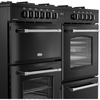 Belling RCA FARMHOUSE 110DF 110cm Dual Fuel Range Cooker, Black, A Rated