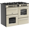Belling RCA FARMHOUSE 110DF 110cm Dual Fuel Range Cooker, Cream, A Rated