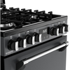 Stoves DX MRA RICH 60DF Dual Fuel Cooker with Double Oven, Grey, A Rated