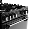 Stoves DX MRA RICH 60DF Dual Fuel Cooker with Double Oven, Black, A Rated