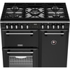Stoves RCA RICH 90DF BLK 90cm Dual Fuel Range Cooker, Black, A Rated