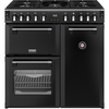 Stoves RCA RICH 90DF BLK 90cm Dual Fuel Range Cooker, Black, A Rated