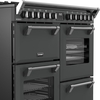 Stoves Richmond 100DF 100cm Dual Fuel Range Cooker, Grey, A Rated
