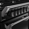 Stoves RCA RICH 110DF BLK 110cm Dual Fuel Range Cooker, Black, A Rated