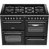 Stoves RCA RICH 110DF BLK 110cm Dual Fuel Range Cooker, Black, A Rated