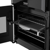 Stoves DX RCA RICH 90DF BLK 90cm Dual Fuel Range Cooker, Black, A Rated