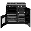 Stoves DX RCA RICH 90DF BLK 90cm Dual Fuel Range Cooker, Black, A Rated