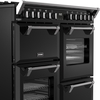 Stoves DX RCA RICH 100DF BLK 100cm Dual Fuel Range Cooker, Black, A Rated