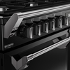 Stoves DX RCA RICH 110DF BLK 110cm Dual Fuel Range Cooker, Black, A Rated