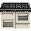 Stoves DX RCA RICH 110DF CRM 110cm Dual Fuel Range Cooker, Cream, A Rated