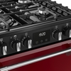 Stoves DX MRA RICH 60DF GAR Dual Fuel Cooker with Double Oven, Red, A Rated
