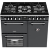 Stoves DX RCA RICH 90DF AGR 90cm Dual Fuel Range Cooker, Anthracite Grey, A Rated