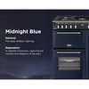 Stoves DX RCA RICH 90DF MBL 90cm Dual Fuel Range Cooker, Midnight Blue, A Rated