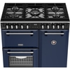Stoves DX RCA RICH 90DF MBL 90cm Dual Fuel Range Cooker, Midnight Blue, A Rated