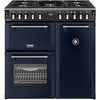 Stoves DX RCA RICH 90DF MBL 90cm Dual Fuel Range Cooker, Midnight Blue, A Rated