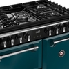 Stoves DX RCA RICH 90DF DMA 90cm Dual Fuel Range Cooker, Deep Marine, Green, A Rated