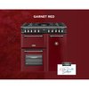 Stoves DX RCA RICH 90DF GAR 90cm Dual Fuel Range Cooker, Garnet Red, A Rated