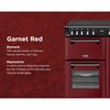 Stoves DX RCA RICH 90Ei RTY GAR 90cm Induction Range Cooker, Garnet Red, A Rated