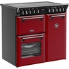 Stoves DX RCA RICH 90Ei RTY GAR 90cm Induction Range Cooker, Garnet Red, A Rated
