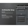 Stoves DX RCA RICH 100DF AGR 100cm Dual Fuel Range Cooker, Anthracite Grey, A Rated
