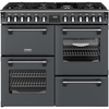 Stoves DX RCA RICH 100DF AGR 100cm Dual Fuel Range Cooker, Anthracite Grey, A Rated