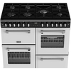 Stoves DX RCA RICH 100DF IWH 100cm Dual Fuel Range Cooker, Ice White, A Rated