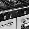Stoves DX RCA RICH 100DF IWH 100cm Dual Fuel Range Cooker, Ice White, A Rated