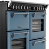 Stoves DX RCA RICH 100DF TWB 100cm Dual Fuel Range Cooker, Twilight Blue, A Rated
