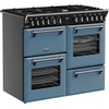 Stoves DX RCA RICH 100DF TWB 100cm Dual Fuel Range Cooker, Twilight Blue, A Rated